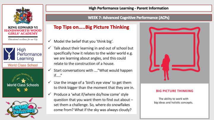 Big Picture Thinking