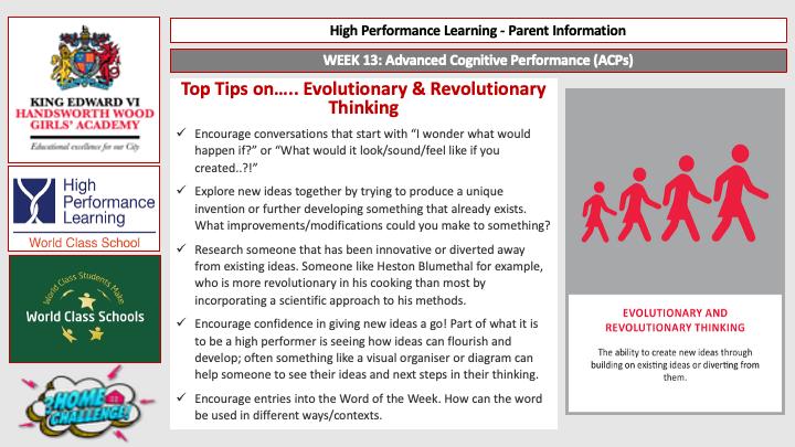 Evolutionary and Revolutionary Thinking