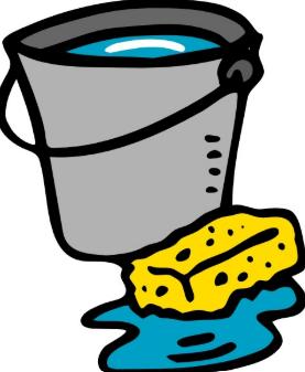 sponge and bucket