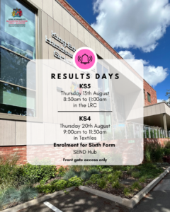 Students collecting results on Results Days at King Edward VI Handsworth Wood Girls' Academy